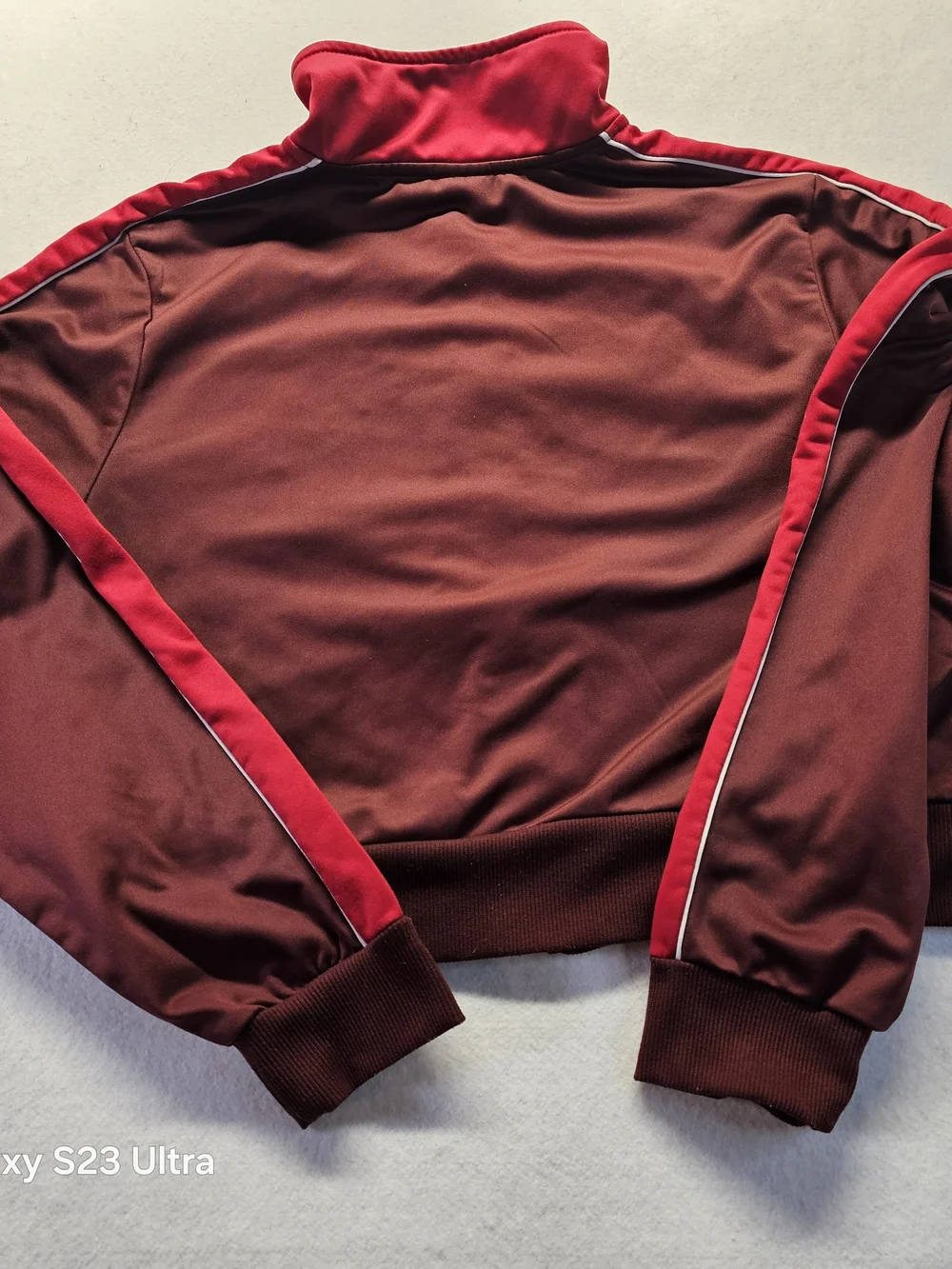Coca Cola Maroon and Red Track Bomber Jacket